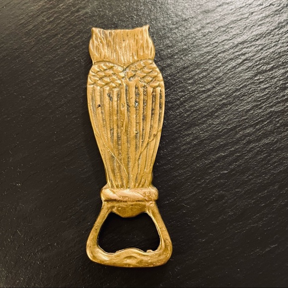 Vintage Brass Owl Bottle Opener - Picture 8 of 9